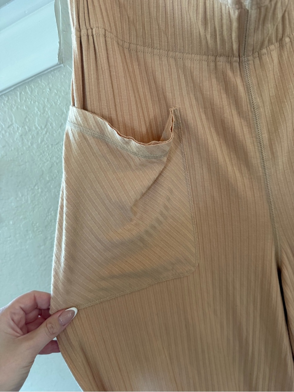 NWT Free People WIDE leg ribbed pants (s) - Picture 5 of 6